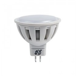 Лампа светодиодная  LED JCDR 5,5Вт GU5.3 4000К 420Лм ASD\100 - фото 4871
