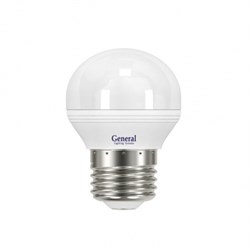 Лампа GLDEN-G45F-7-230-E27-2700 шар матовый  1/10/100 General 639700 - фото 4931
