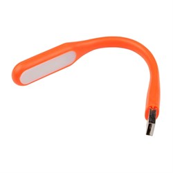 Светильник-фонарь переносной Uniel, прорезиненный корпус, 6 LED, питание от USB-порта. Упаковка-картон, цвет-оранжевый. TLD-541  Orange - фото 6498