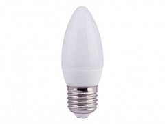Лампа светодиодная Ecola candle   LED  6,0W 220V E27 4000K свеча (композит) 101x37 C7LV60ELC