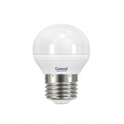 Лампа GLDEN-G45F-7-230-E27-2700 шар матовый  1/10/100 General 639700