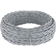 Ретро кабель витой 3х1,5 (серый)